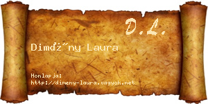 Dimény Laura névjegykártya